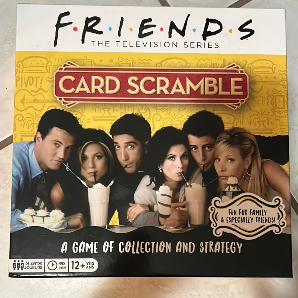 FRIENDS Card Scramble Game - Yellow and Red